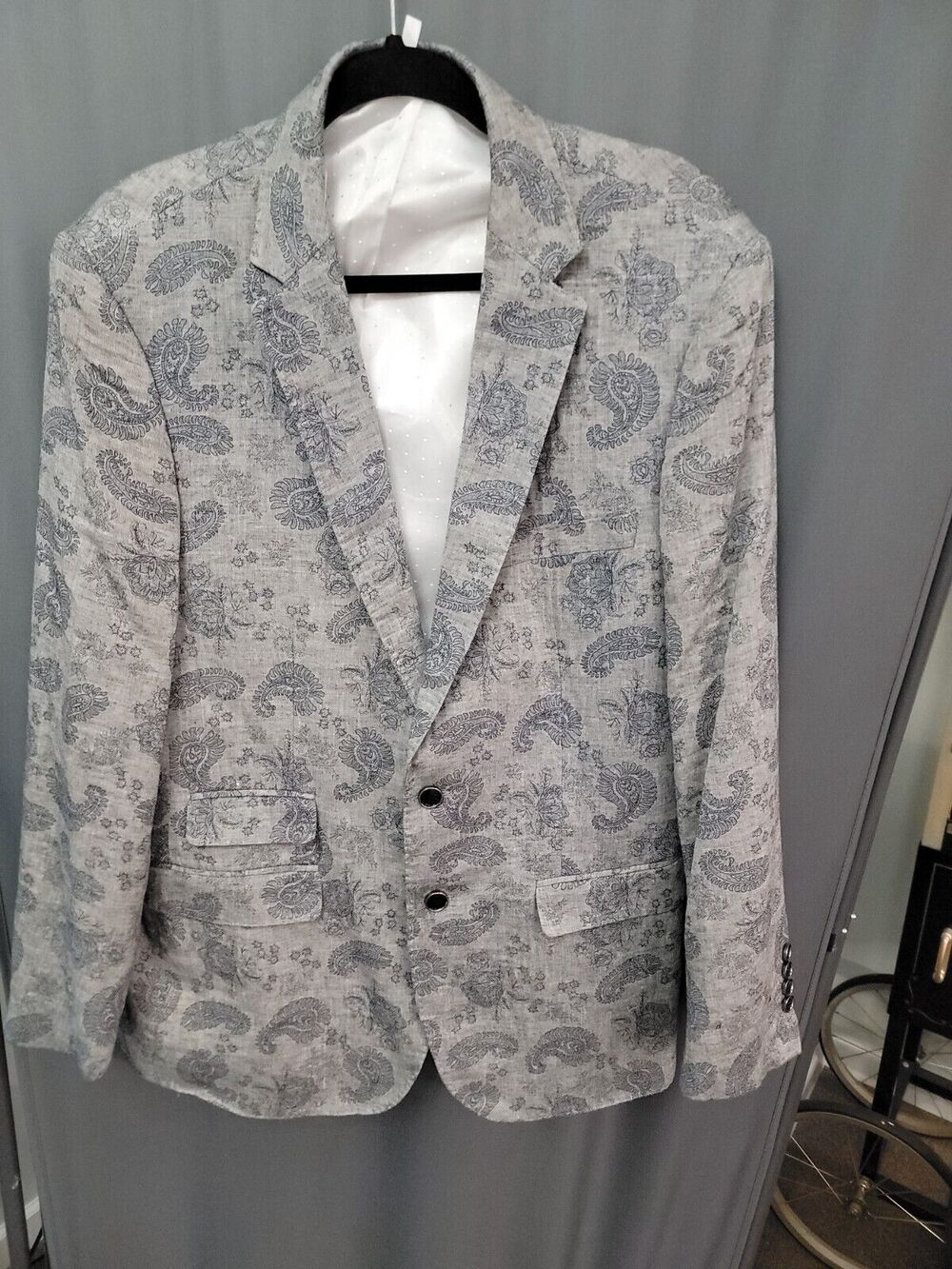Insomnia Men's Manzini Event Jacket Blazer Ivory Lace A38